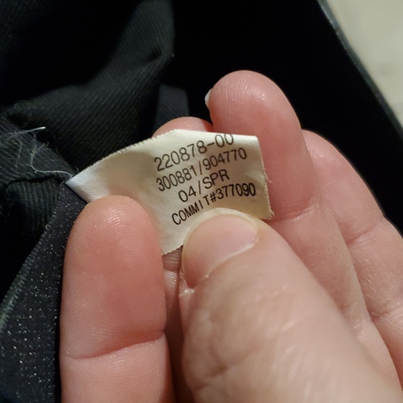 VTGBanana Republic Black calf skin with silver square handles purse clutch bag - Picture 7 of 11